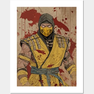 Scorpion Mortal Kombat Posters and Art